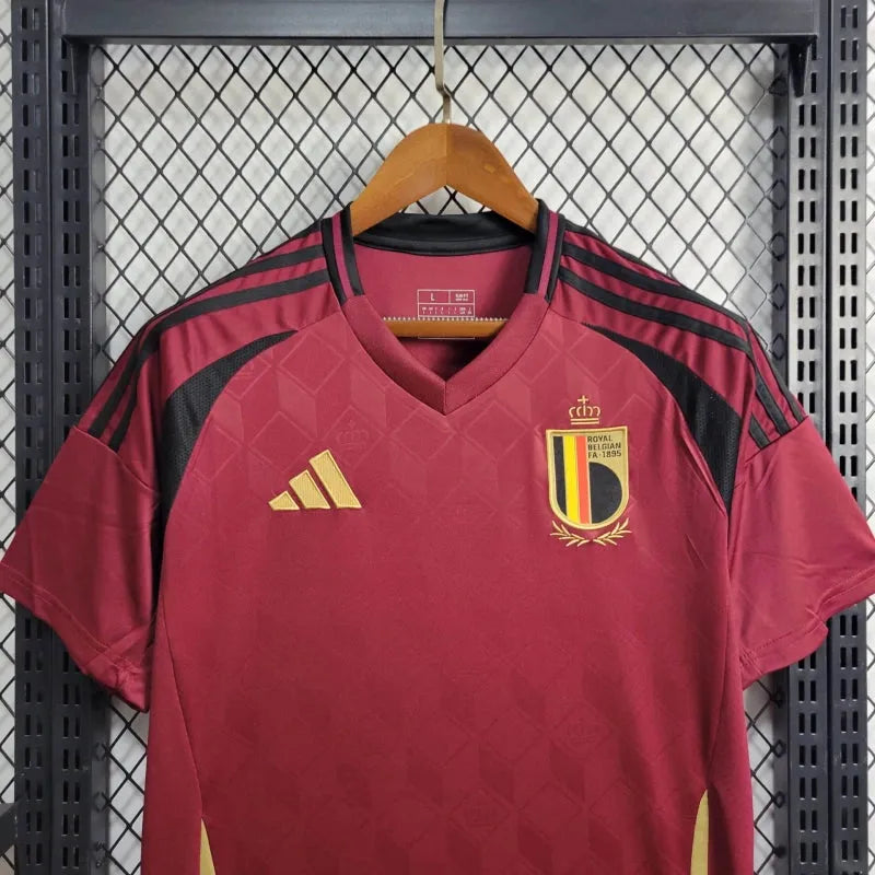 Camisa Bélgica Home 24/25 - Torcedor Masculina Vermelha