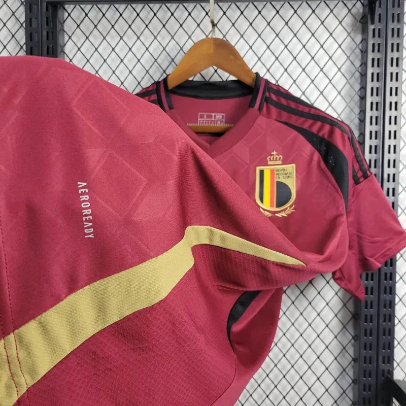 Camisa Bélgica Home 24/25 - Torcedor Masculina Vermelha