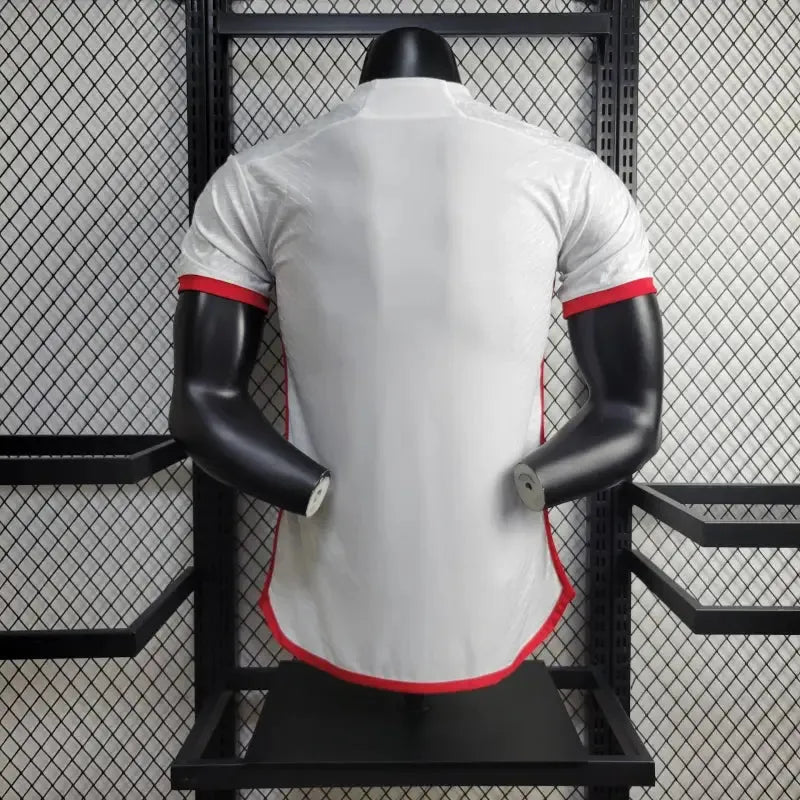 Camisa Flamengo Away 24/25 - Jogador Masculina Branca + Todos Patrocínios