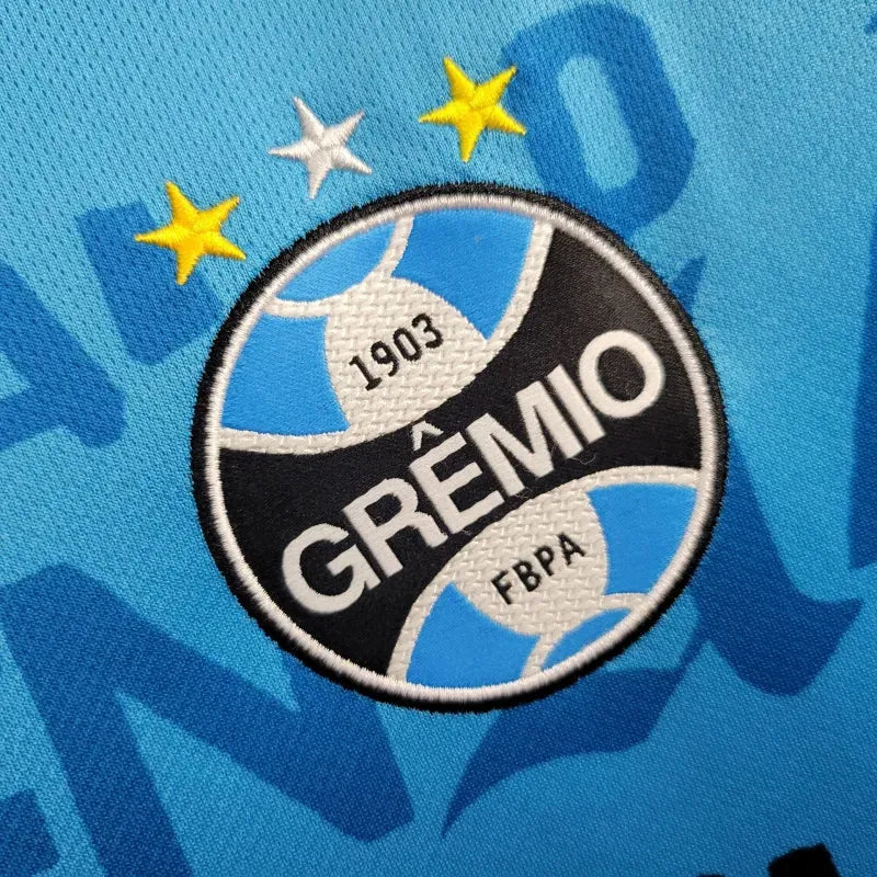 Camisa Grêmio Treino 24/25 - Torcedor Masculina Azul - Grêmio, eu te dou a vida 1903