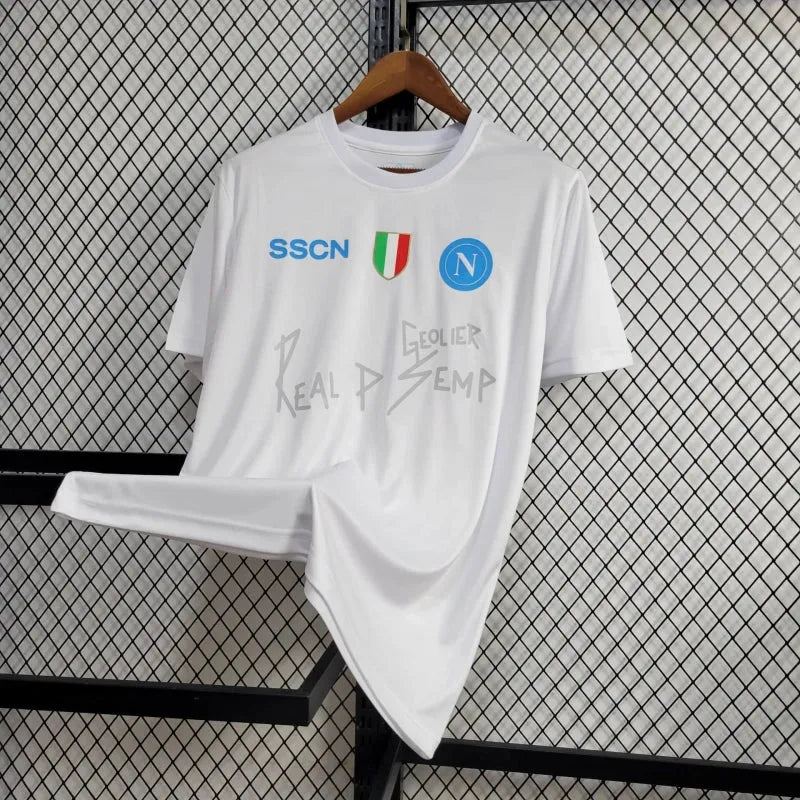 Camisa Napoli SSCN 24/25 - Torcedor Masculina Branca
