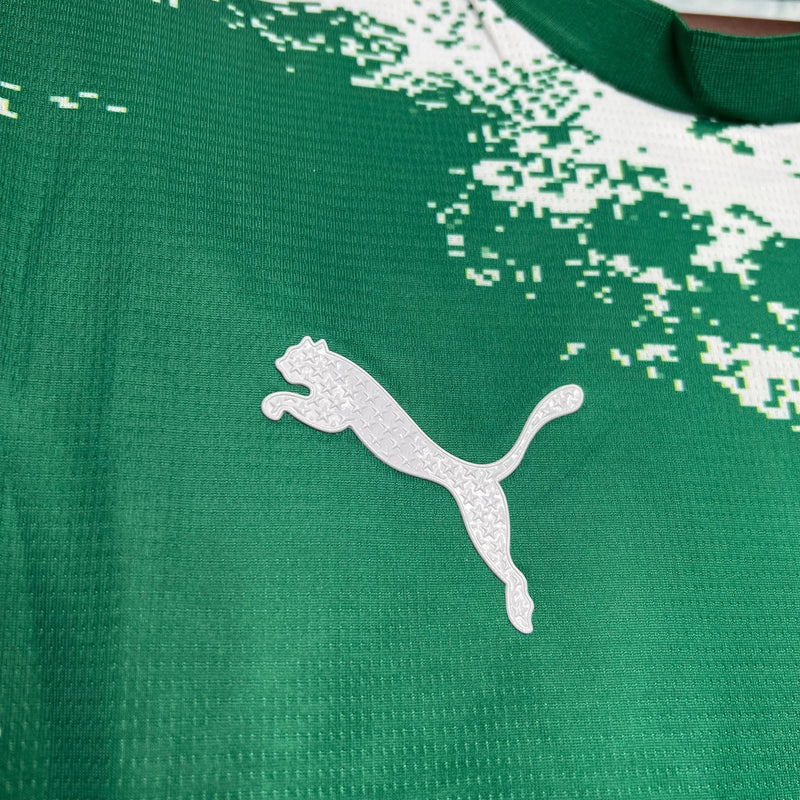 Camisa Palmeiras Edição Meio Ambiente 24/25 - Torcedor Masculina Manhcada Verde