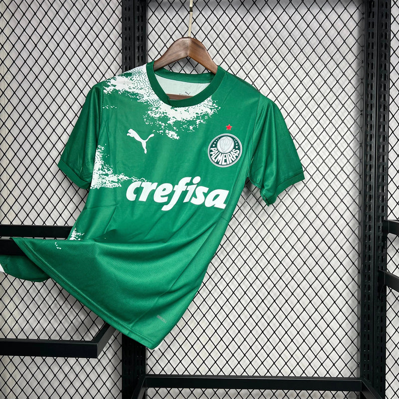 Camisa Palmeiras Edição Meio Ambiente 24/25 - Torcedor Masculina Manhcada Verde
