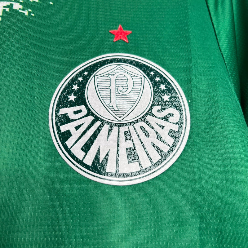 Camisa Palmeiras Edição Meio Ambiente 24/25 - Torcedor Masculina Manhcada Verde