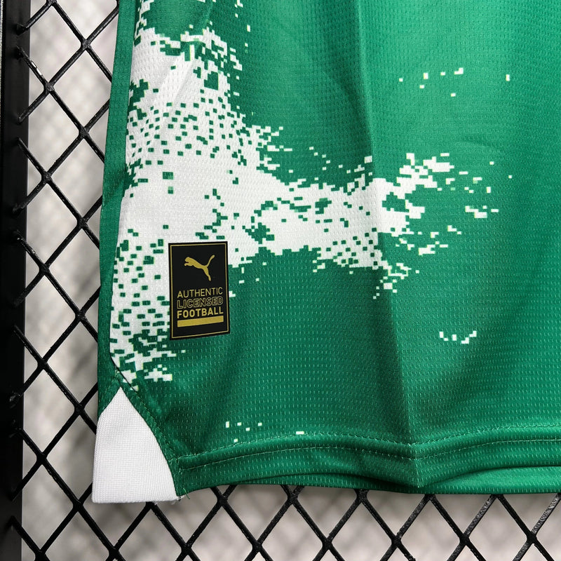 Camisa Palmeiras Edição Meio Ambiente 24/25 - Torcedor Masculina Manhcada Verde